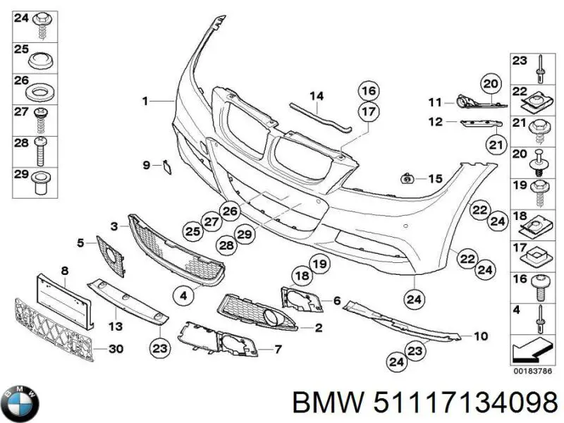 Consola do pára-choque dianteiro direito BMW 51117134098 preço, a partir de 10,31 USD