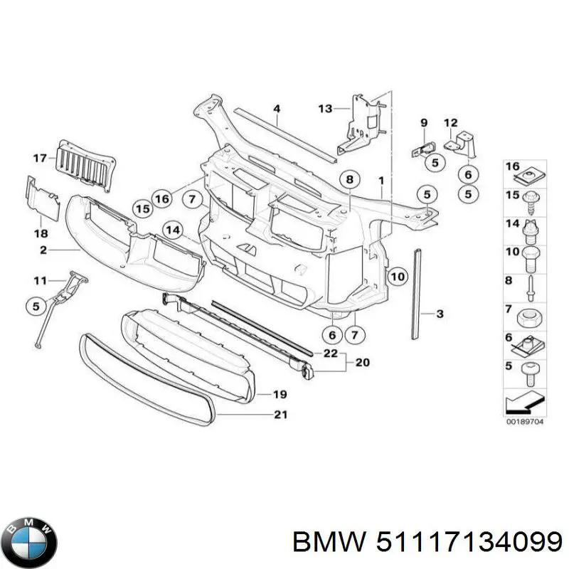 Conduto de ar/defletor do radiador, superior BMW 51117134099 preço, a partir de 37,24 USD