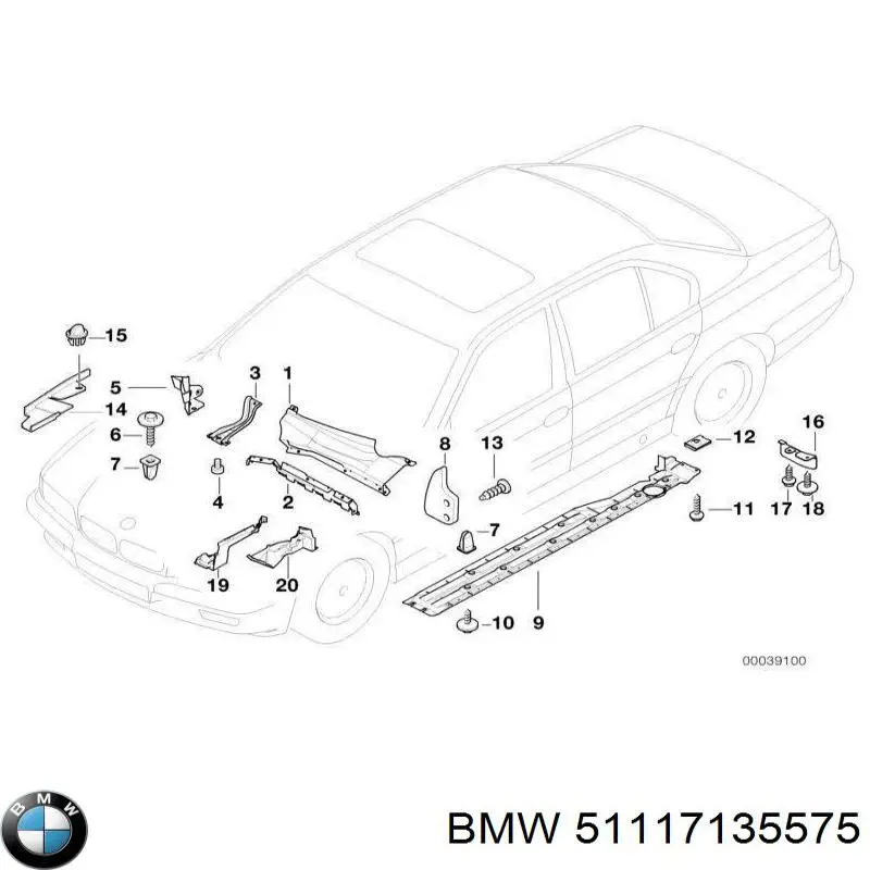 Consola do pára-choque dianteiro esquerdo BMW 51117135575 preço, a partir de 54,34 USD