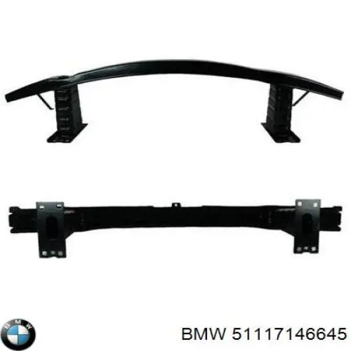 51117146645 BMW Reforçador do pára-choque dianteiro