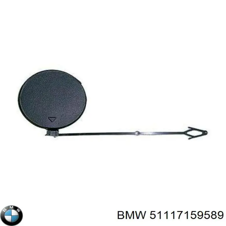 Tampão dianteiro esquerdo do pára-choque do gancho de reboque BMW 51117159589 preço, a partir de 13,21 USD