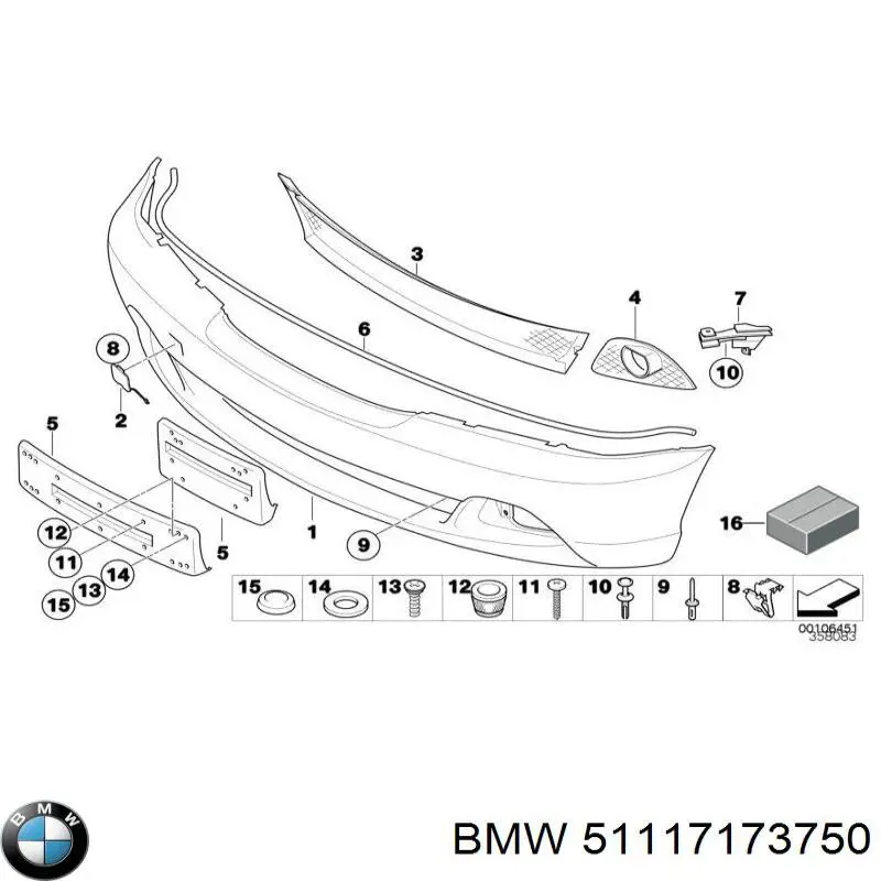 Tampão dianteira do pára-choque do gancho de reboque BMW 51117173750 preço, a partir de 20,70 USD
