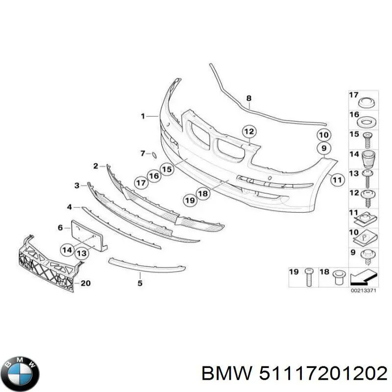 Tampão dianteira do pára-choque do gancho de reboque BMW 51117201202 preço, a partir de 14,43 USD