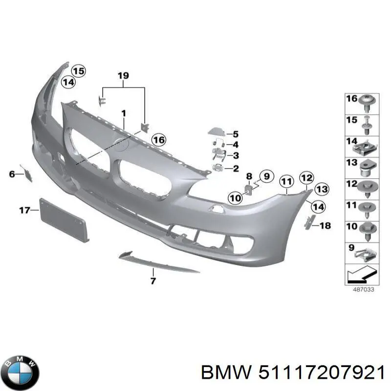 Guia do pára-choque dianteiro BMW 51117207921 preço, a partir de 21,57 USD