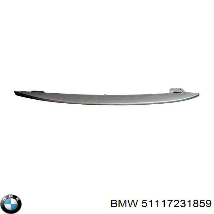 Compre 51117231859 BMW Moldura esquerda do pára-choque dianteiro