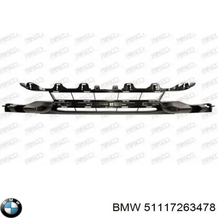Grelha central do pára-choque dianteiro BMW 51117263478 preço, a partir de 36,83 USD