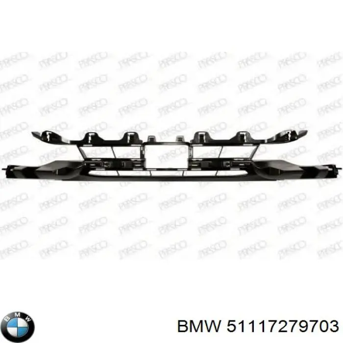 51117279703 BMW Grelha central do pára-choque dianteiro