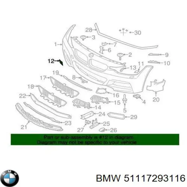Tampão dianteira do pára-choque do gancho de reboque BMW 51117293116 preço, a partir de 12,84 USD