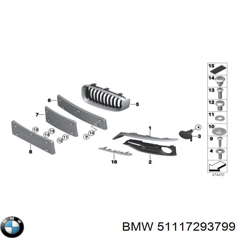 Consola de fixação das luzes de nevoeiro esquerdas BMW 51117293799 preço, a partir de 100,23 USD