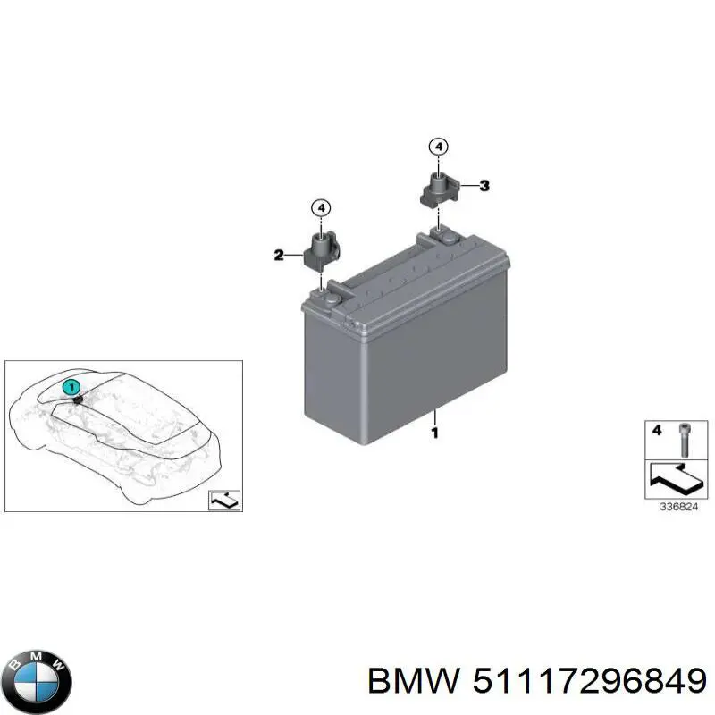 51117296849 BMW Reforçador do pára-choque dianteiro