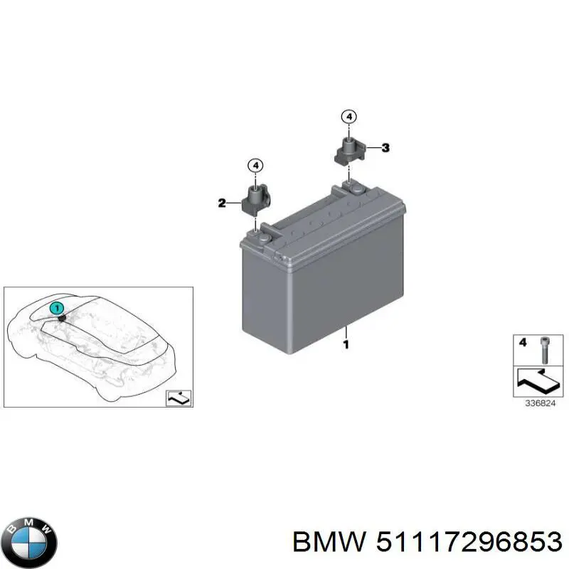 51117296853 BMW Reforçador do pára-choque dianteiro