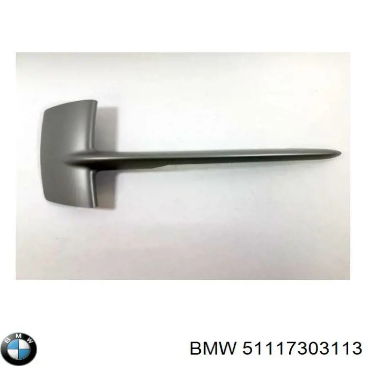 Moldura esquerda de grelha do pára-choque dianteiro BMW 51117303113 preço, a partir de 35,98 USD