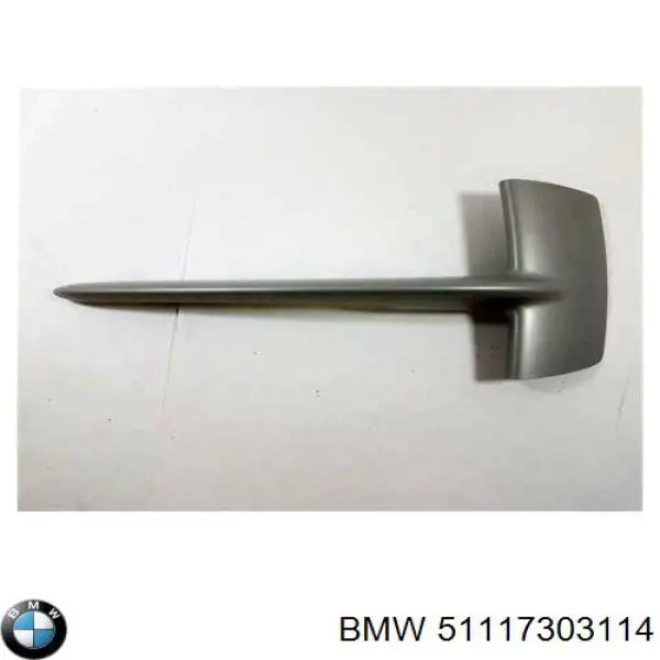 51117303114 BMW Moldura direita de grelha do pára-choque dianteiro
