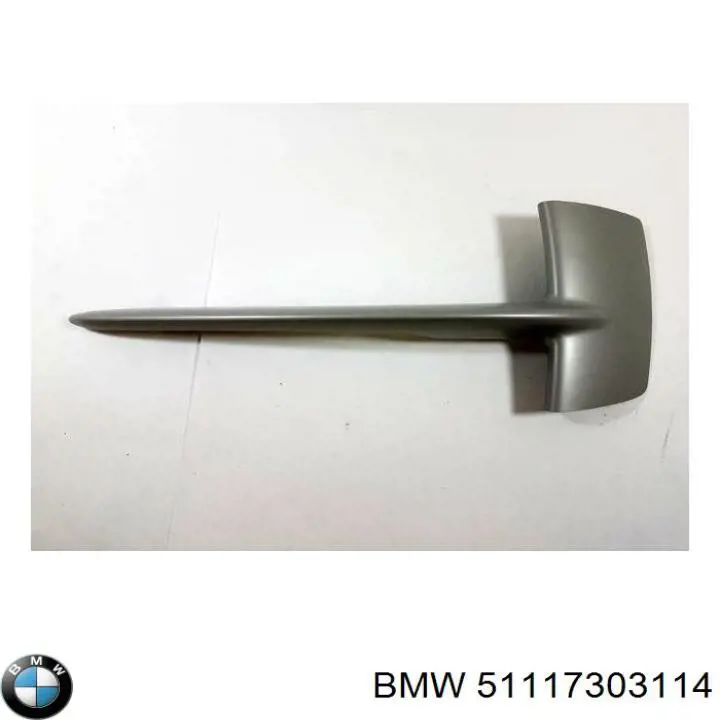 Moldura direita de grelha do pára-choque dianteiro BMW 51117303114 preço, a partir de 23,67 USD
