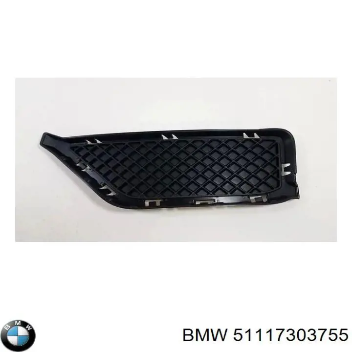 51117303755 BMW Grelha esquerda do pára-choque dianteiro