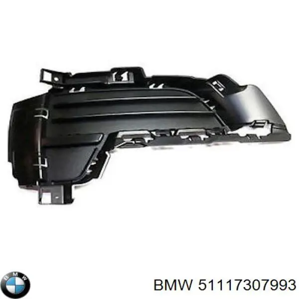 51117307993 BMW Grelha esquerda inferior do pára-choque dianteiro