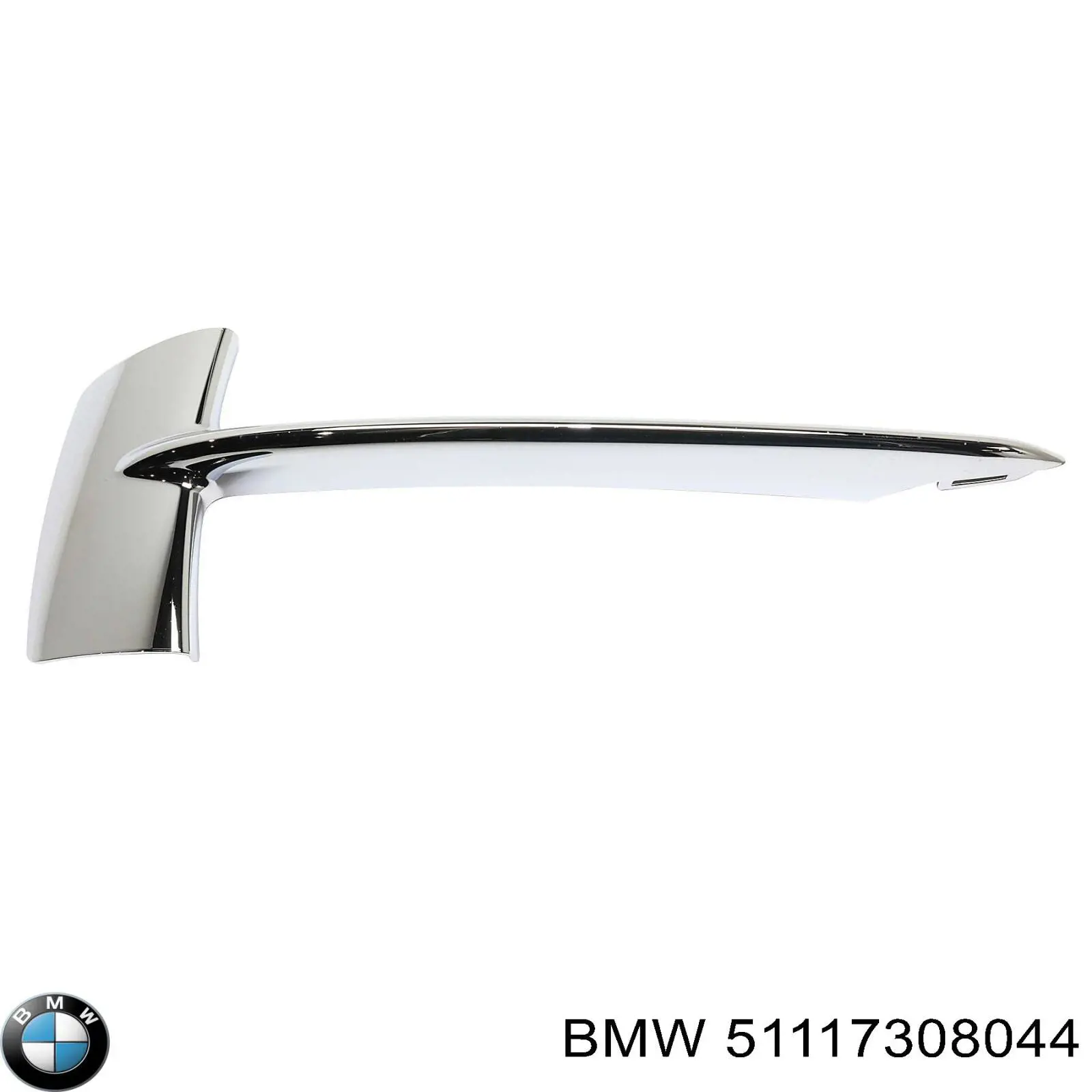 Moldura direita de grelha do pára-choque dianteiro BMW 51117308044 preço, a partir de 36,16 USD