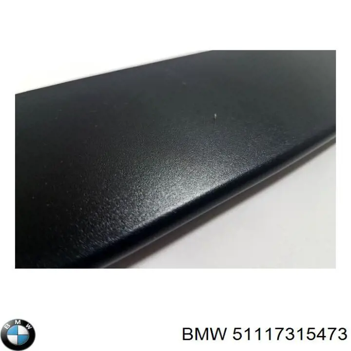 Compre 51117315473 BMW Placa sobreposta central do pára-choque dianteiro