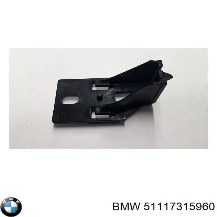 51117315960 BMW Consola de absorvedor do pára-choque dianteiro
