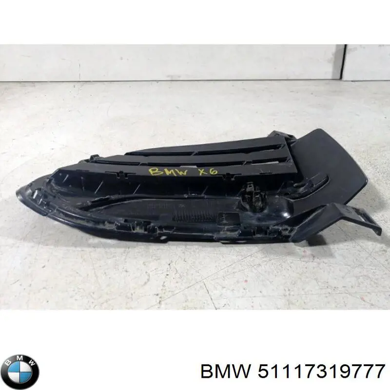 Compre 51117319777 BMW Tampão (grelha) das luzes de nevoeiro do pára-choque dianteiro esquerdo