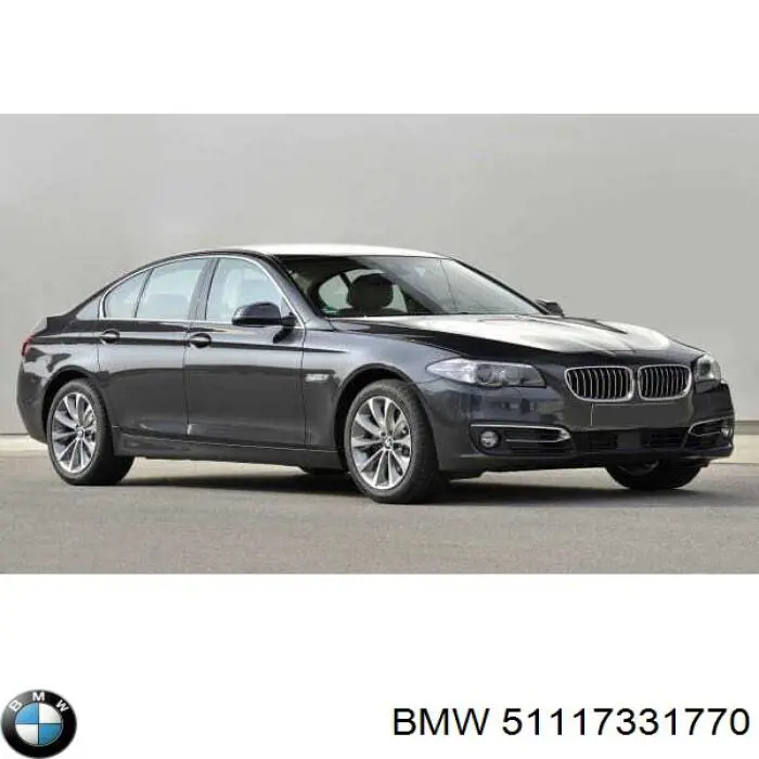 51117331770 BMW Moldura direita de grelha do pára-choque dianteiro