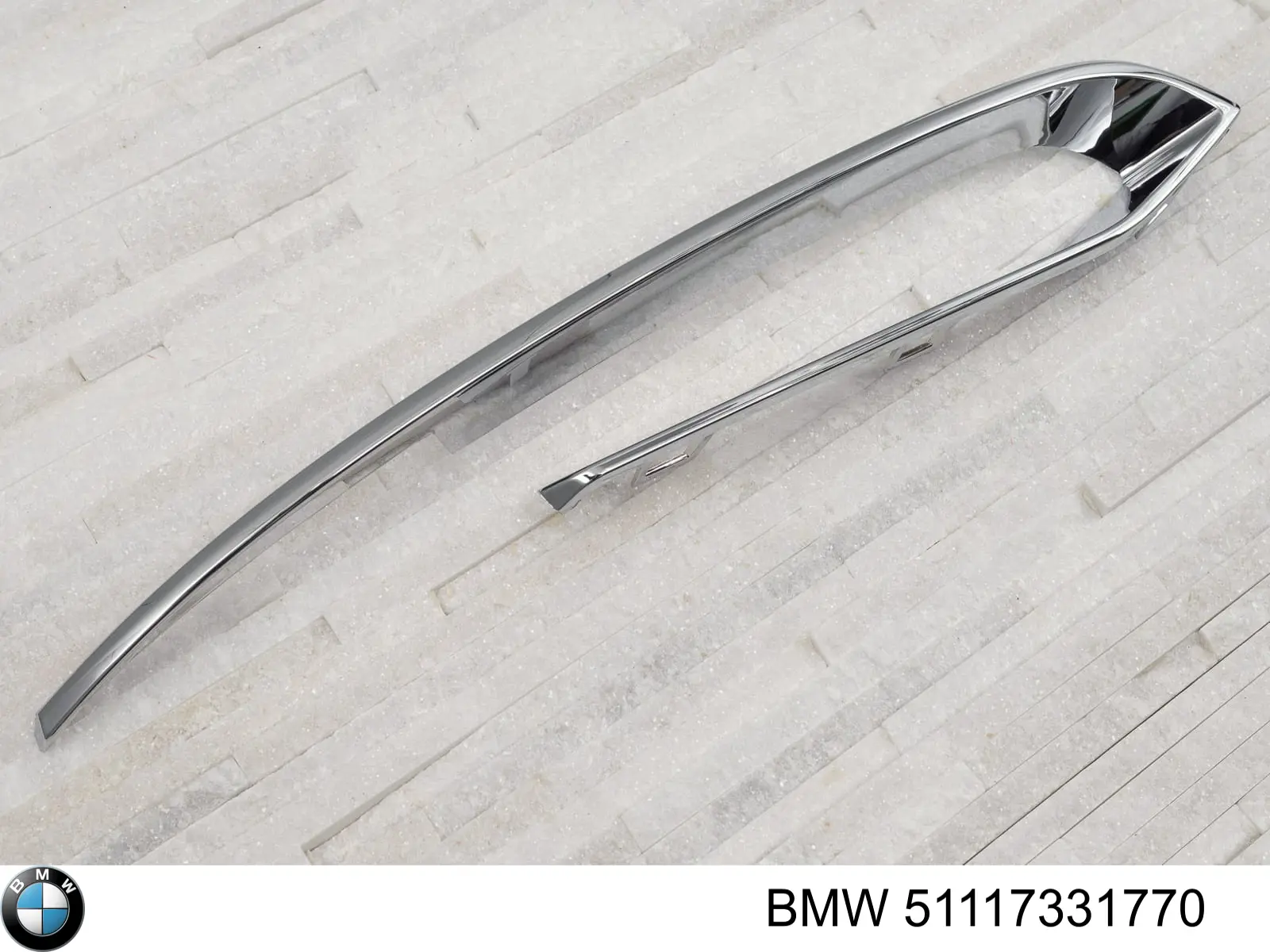 Moldura direita de grelha do pára-choque dianteiro BMW 51117331770 preço, a partir de 17,07 EUR