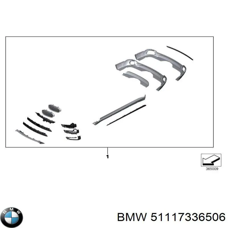 Grelha superior do pára-choque dianteiro BMW 51117336506 preço, a partir de 84,18 USD