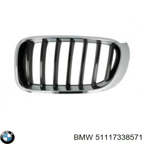 Grelha do radiador esquerda BMW 51117338571 preço, a partir de 49,57 USD