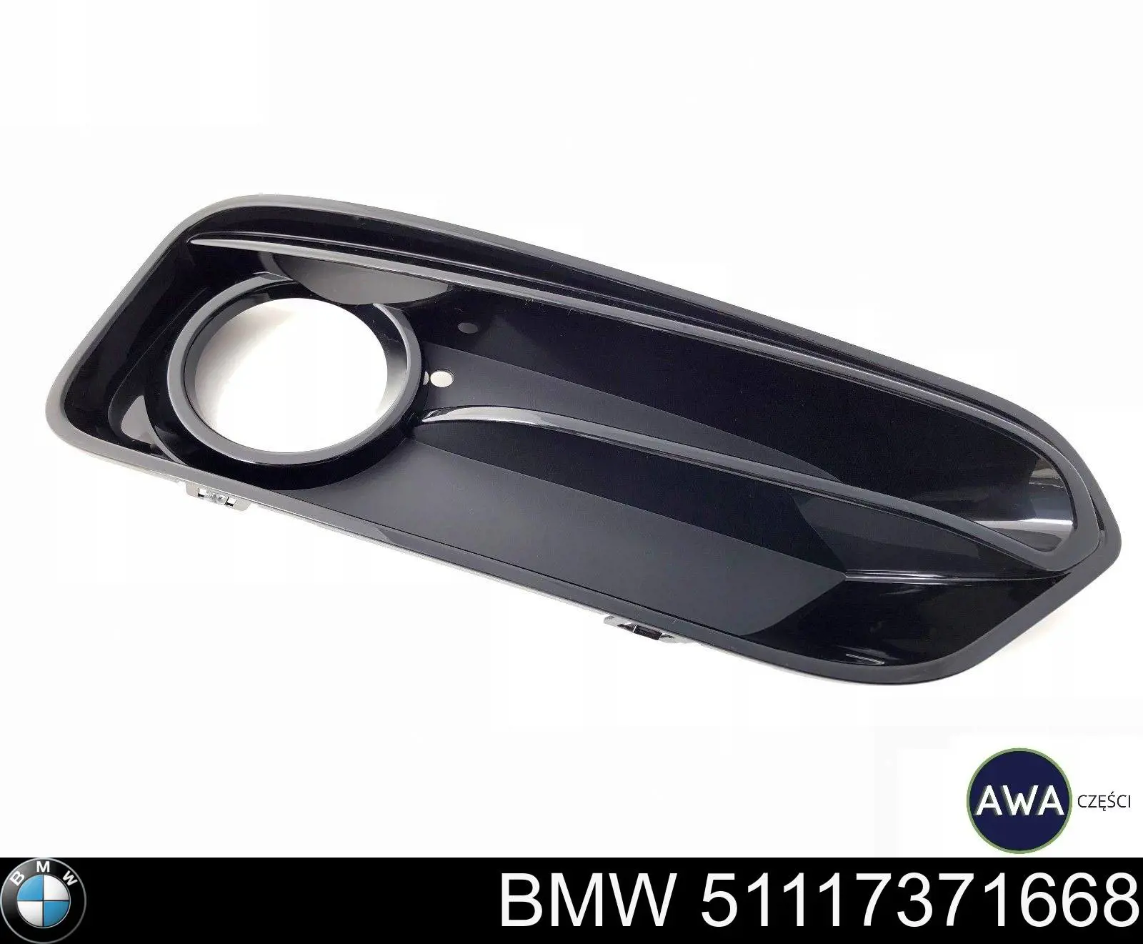 51117371668 BMW Grelha direita do pára-choque dianteiro
