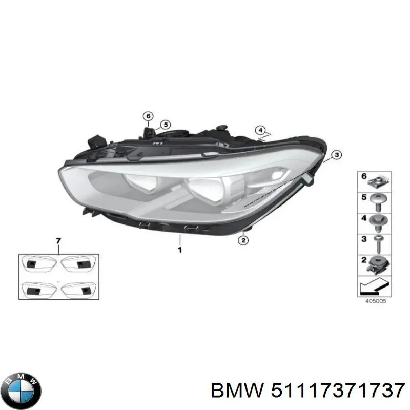 Grelha central do pára-choque dianteiro BMW 51117371737 preço, a partir de 47,19 USD