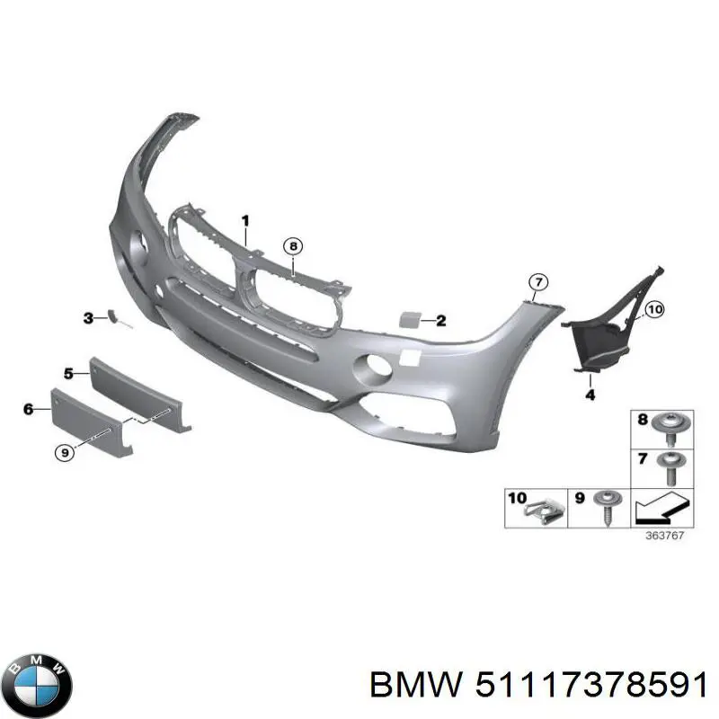 Tampão dianteira do pára-choque do gancho de reboque BMW 51117378591 preço, a partir de 7,37 USD