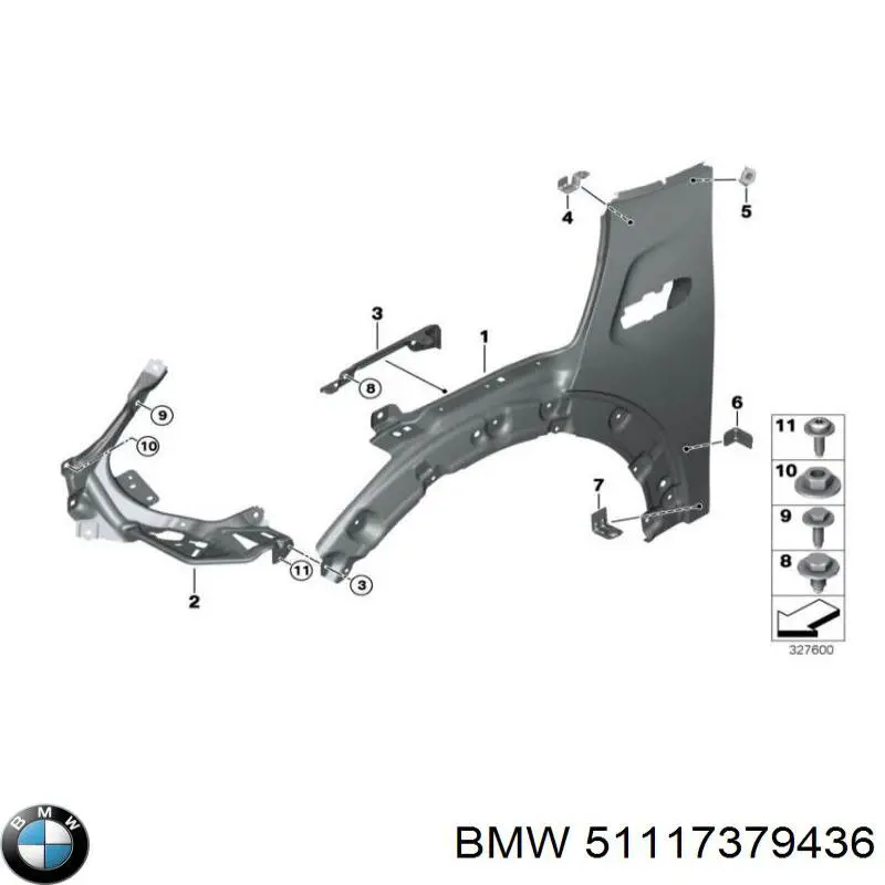 51117379436 BMW Pára-choque dianteiro
