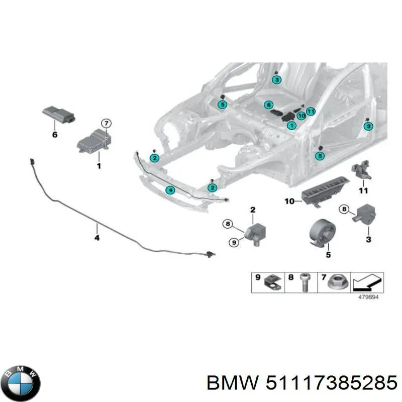 Absorvedor (enchido) do pára-choque dianteiro BMW 51117385285 preço, a partir de 81,18 USD