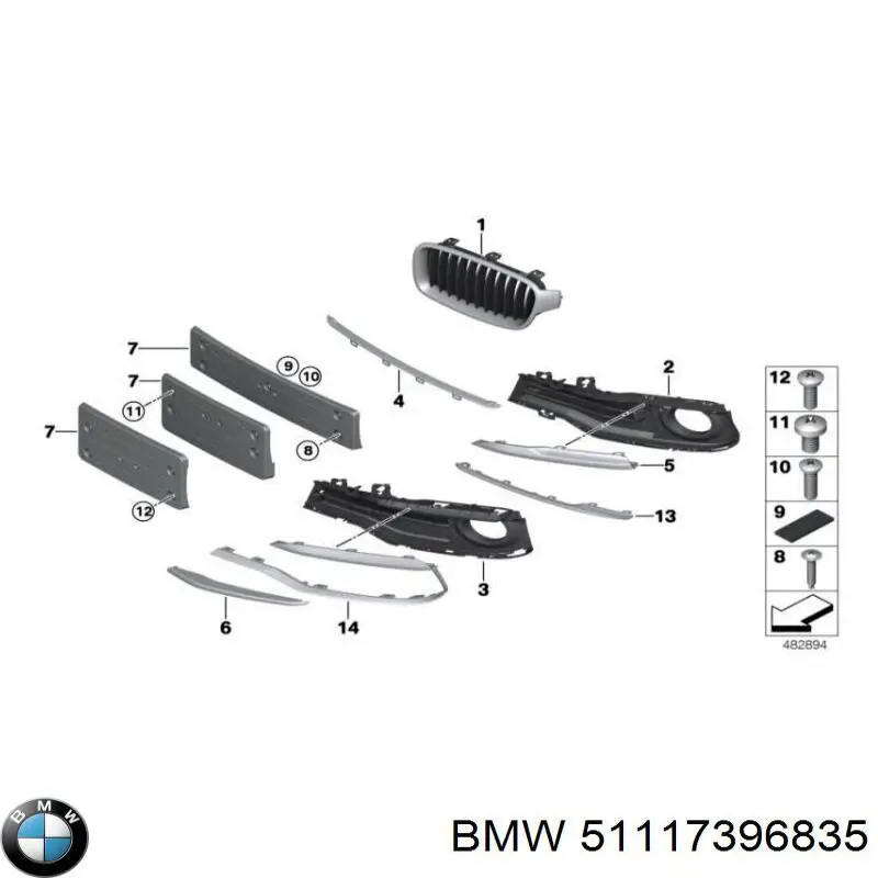 BMW 51117396835 preço, a partir de 39,80 USD