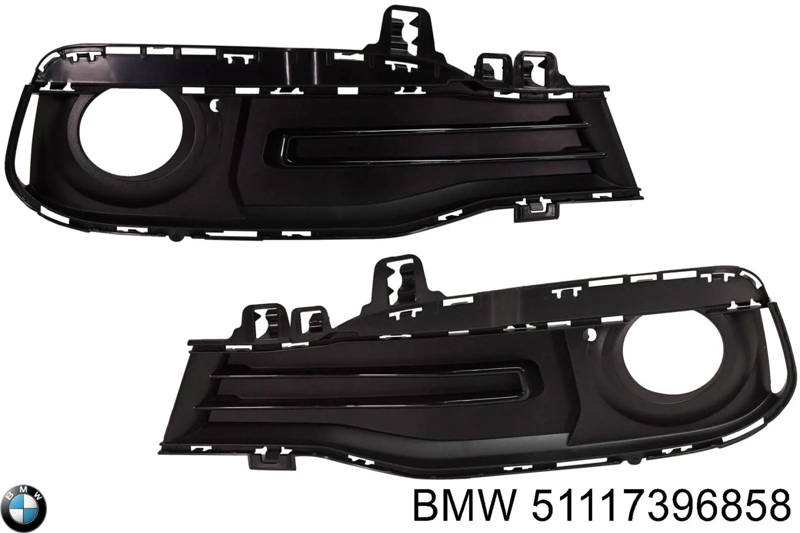 Tampão (grelha) das luzes de nevoeiro do pára-choque dianteiro direito BMW 51117396858 preço, a partir de 56,03 USD
