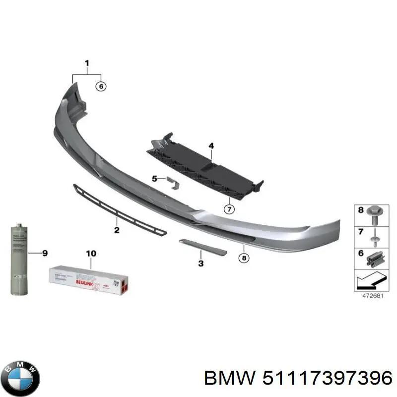 Guia do pára-choque dianteiro BMW 51117397396 preço, a partir de 17,10 USD
