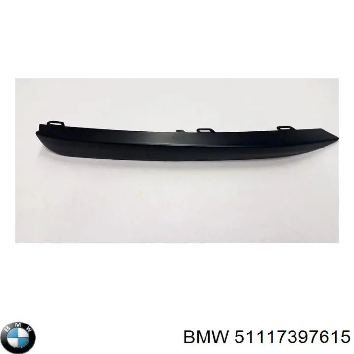 Moldura esquerda de grelha do pára-choque dianteiro BMW 51117397615 preço, a partir de 33,96 USD