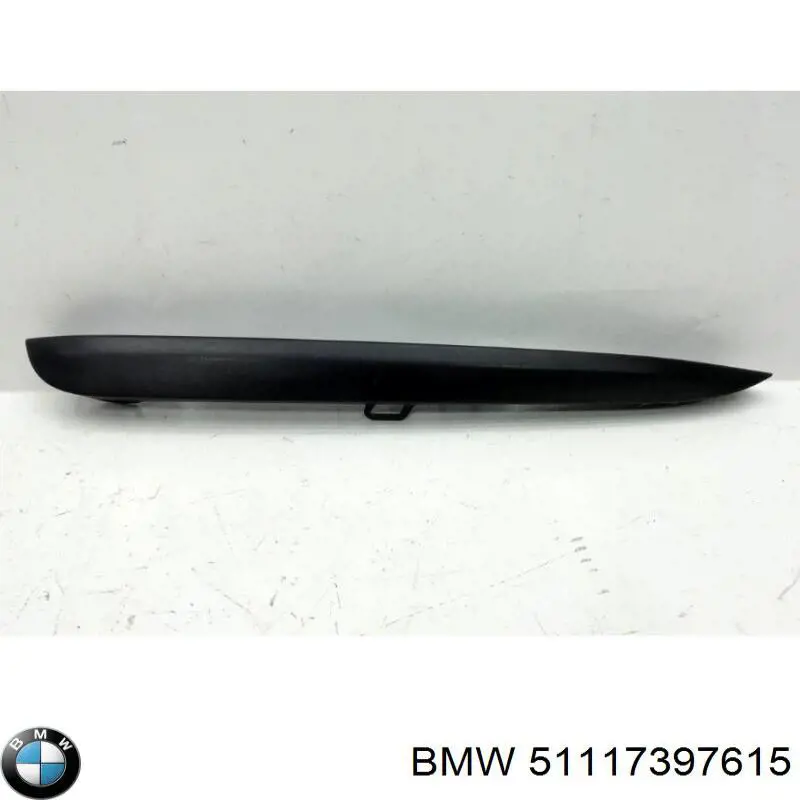 51117397615 BMW Moldura esquerda de grelha do pára-choque dianteiro