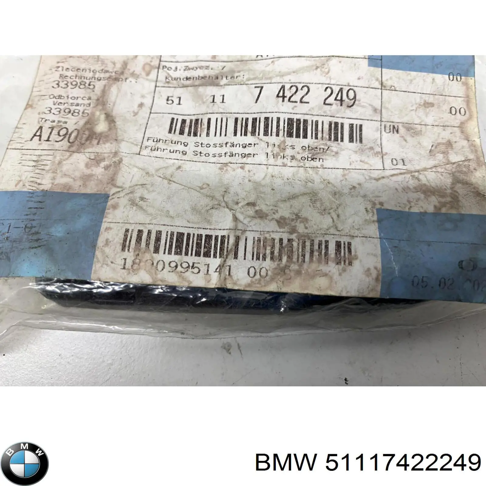 Compre 51117422249 BMW Guia do pára-choque dianteiro esquerdo