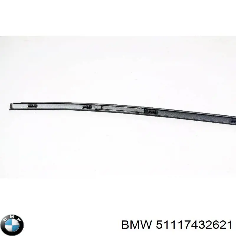 Compre 51117432621 BMW Placa sobreposta central do pára-choque dianteiro