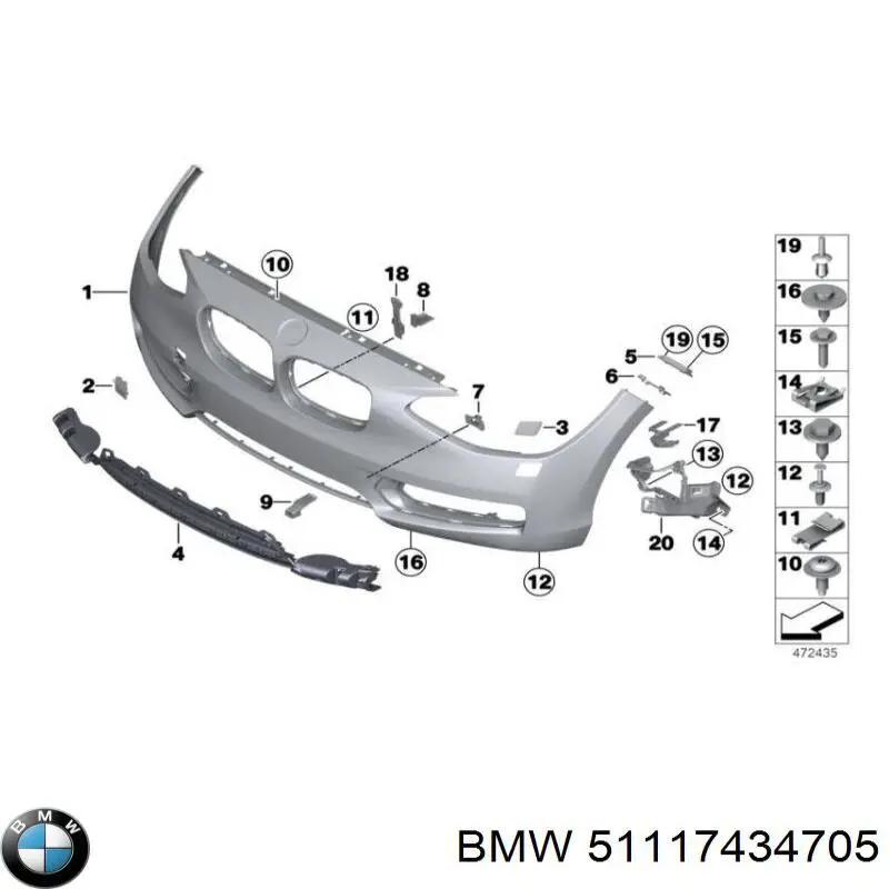  BMW 51117434705 preço, a partir de 87,93 USD