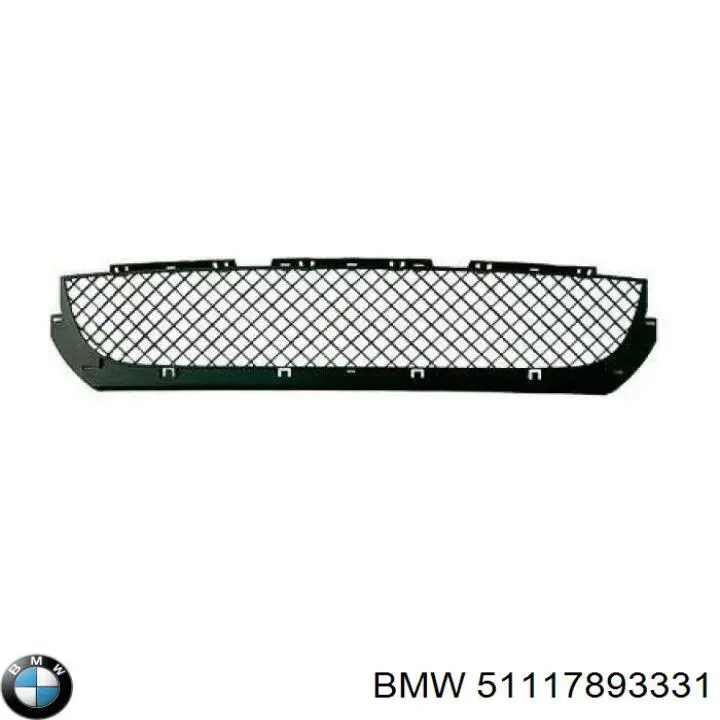 Compre 51117893331 BMW Grelha central do pára-choque dianteiro
