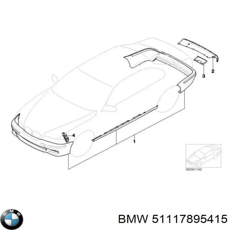 Compre 51117895415 BMW Consola do pára-choque dianteiro esquerdo