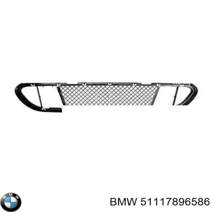 51117896586 BMW Grelha central do pára-choque dianteiro