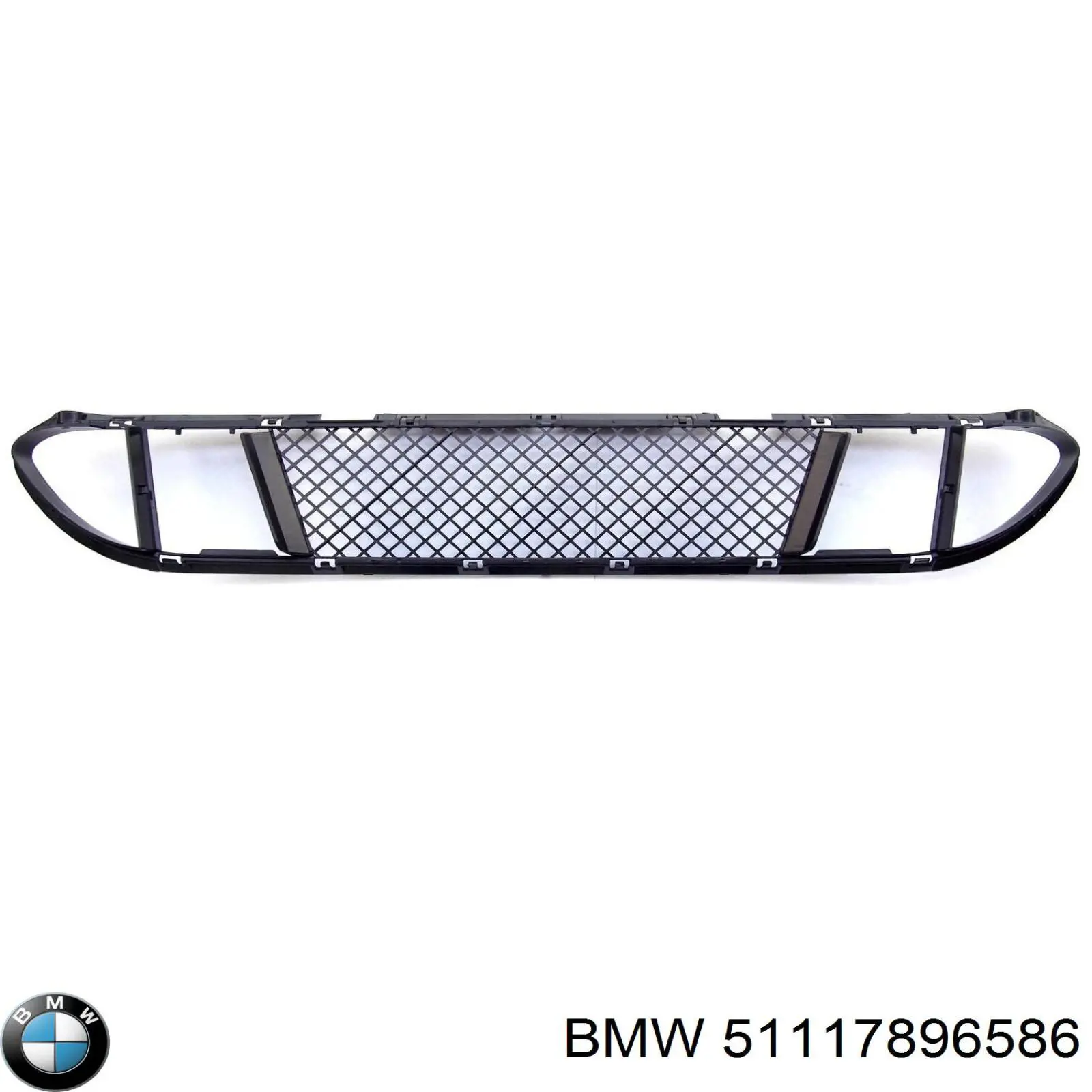 Compre 51117896586 BMW Grelha central do pára-choque dianteiro