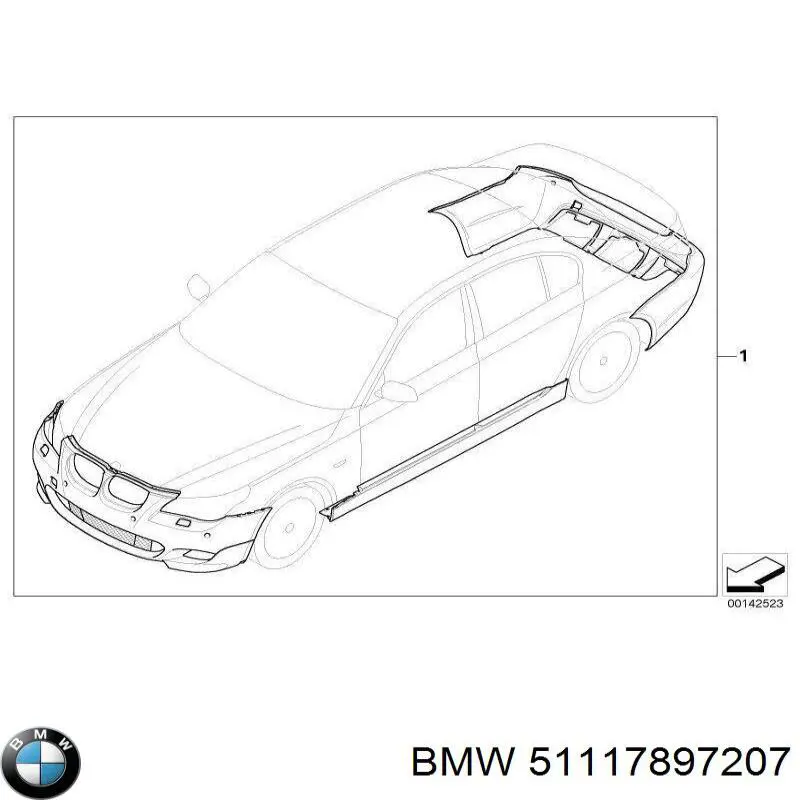 51117897207 BMW Pára-choque dianteiro
