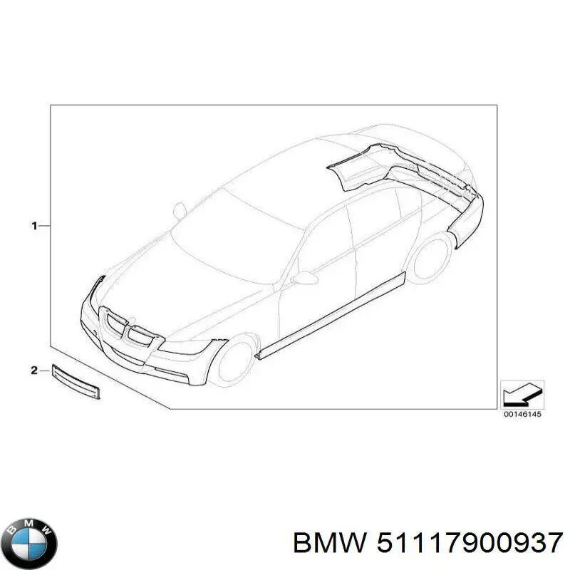 Pára-choque dianteiro BMW 51117900937 preço, a partir de 320,06 USD