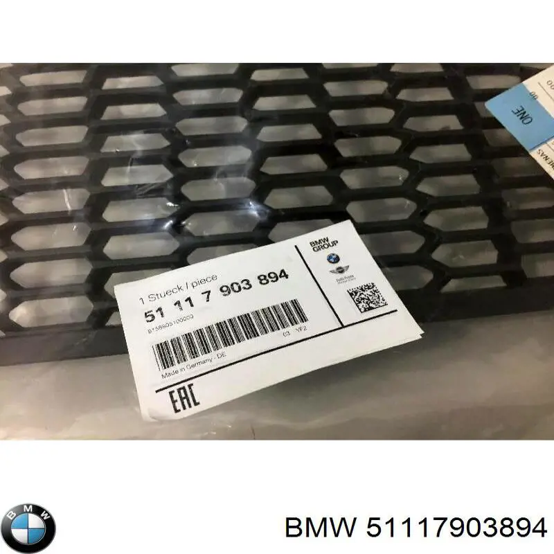 51117903894 BMW Grelha central do pára-choque dianteiro
