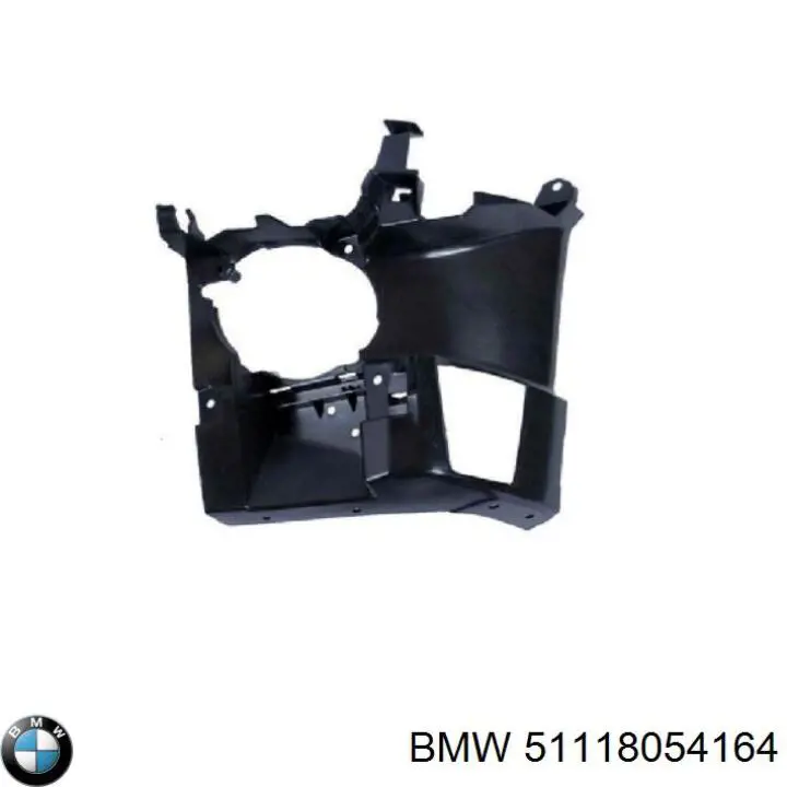 51118054164 BMW Consola do pára-choque dianteiro direito