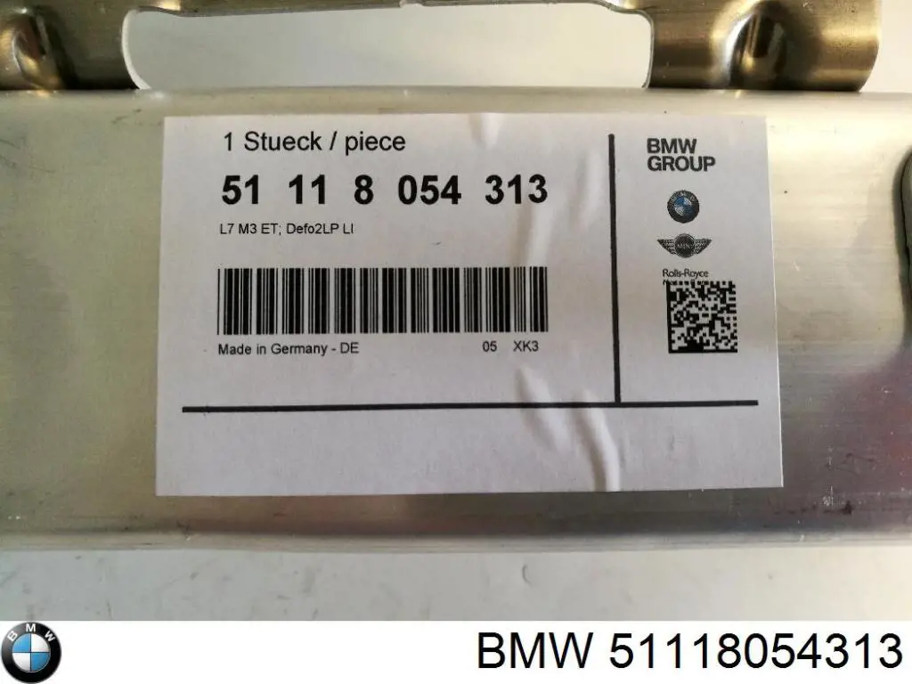51118054313 BMW Consola de reforçador do pára-choque dianteiro